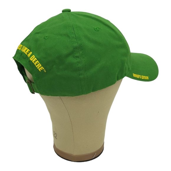 John Deere Owners Edition Tuck Strap Cap Nothing Runs Like A Deere Farmer Hat - Picture 11 of 12